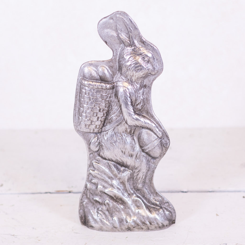 Antiqued Decorative Resin Easter Rabbit Candy Mold Standing