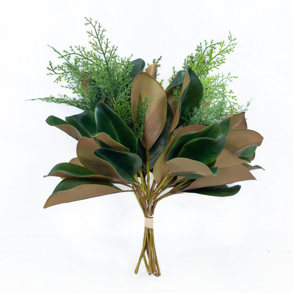 Magnolia Leaf and Cedar Bundle