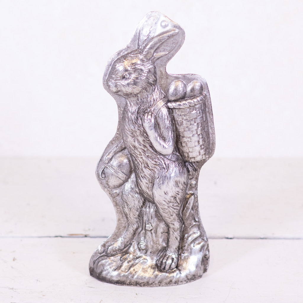 Antiqued Decorative Resin Easter Rabbit Candy Mold Standing