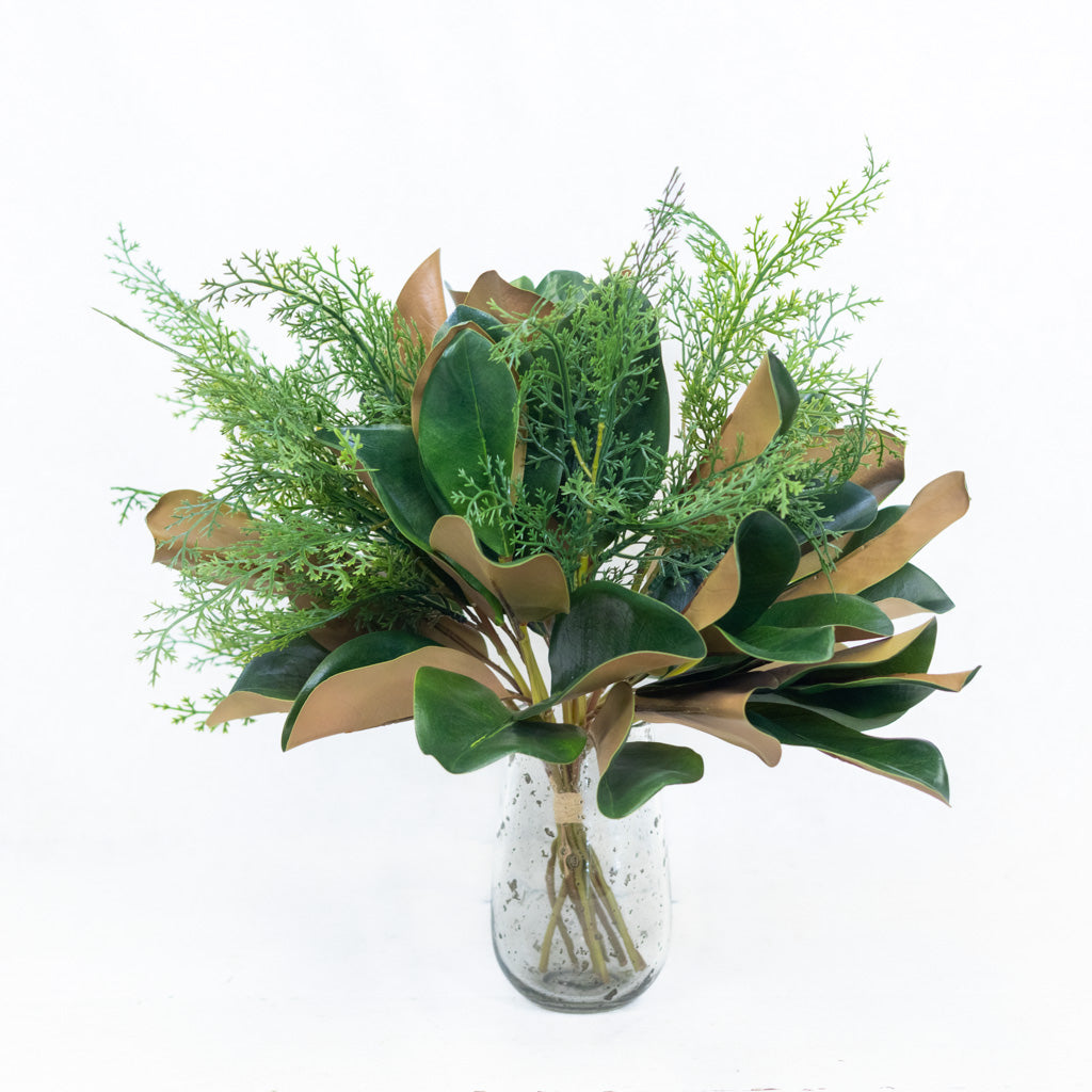 Magnolia Leaf and Cedar Bundle