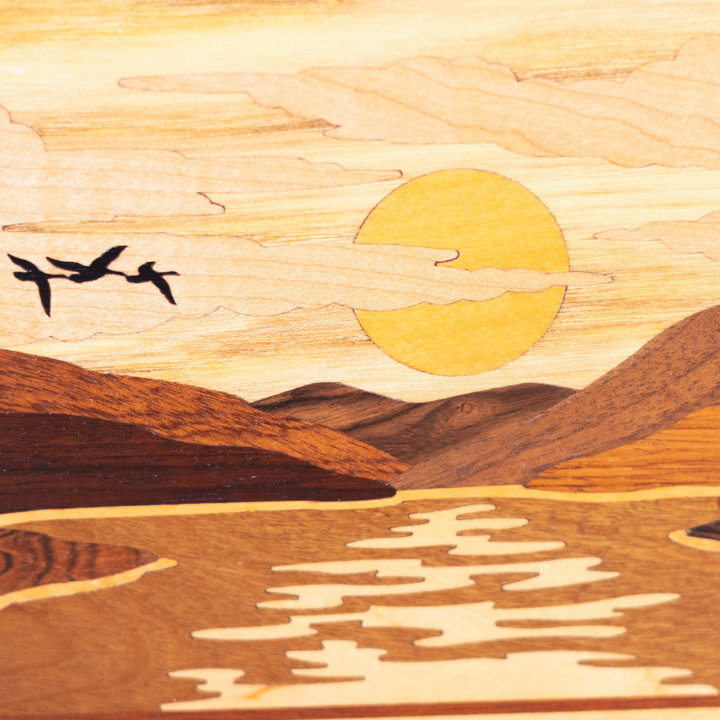 Hudson River Inlay Wood Marquetry Picture