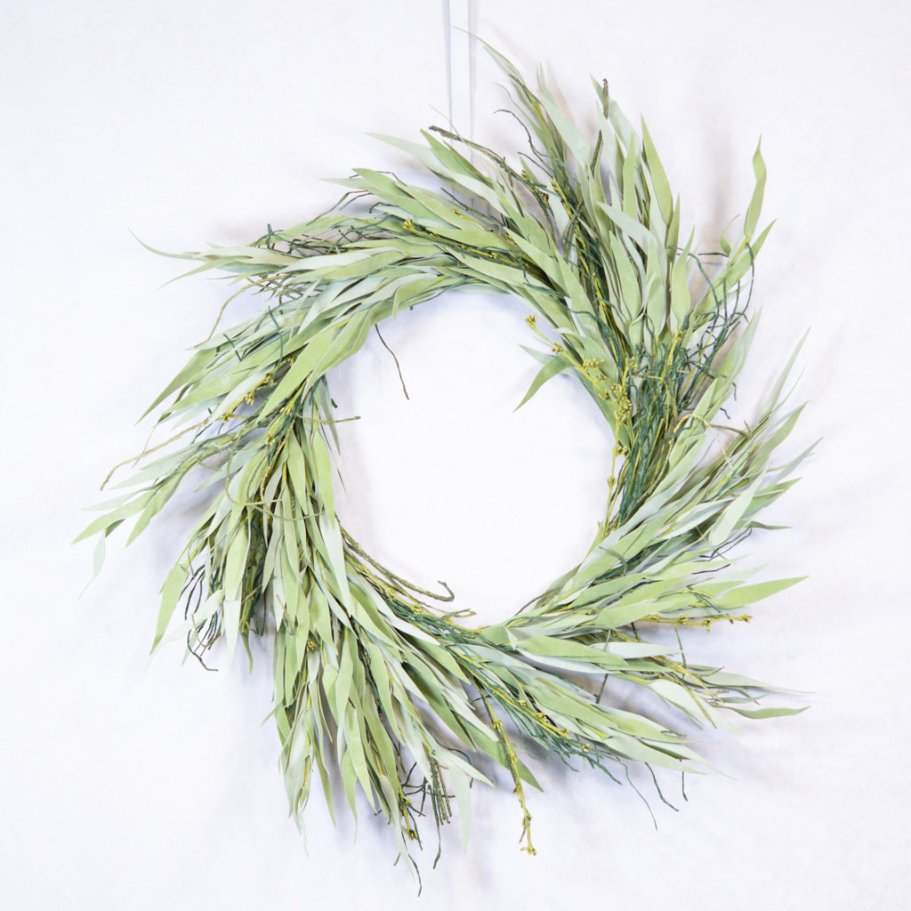 Willow Leaf Grass Twig Wreath