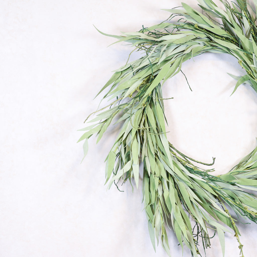 Willow Leaf Grass Twig Wreath