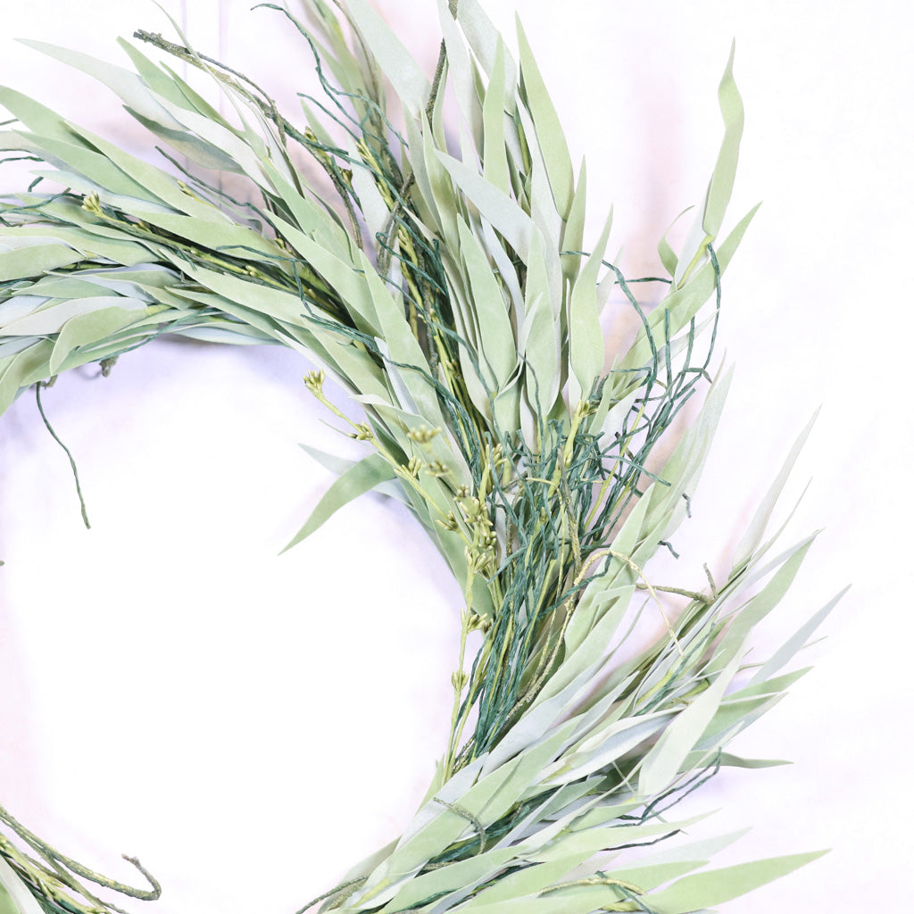 Willow Leaf Grass Twig Wreath