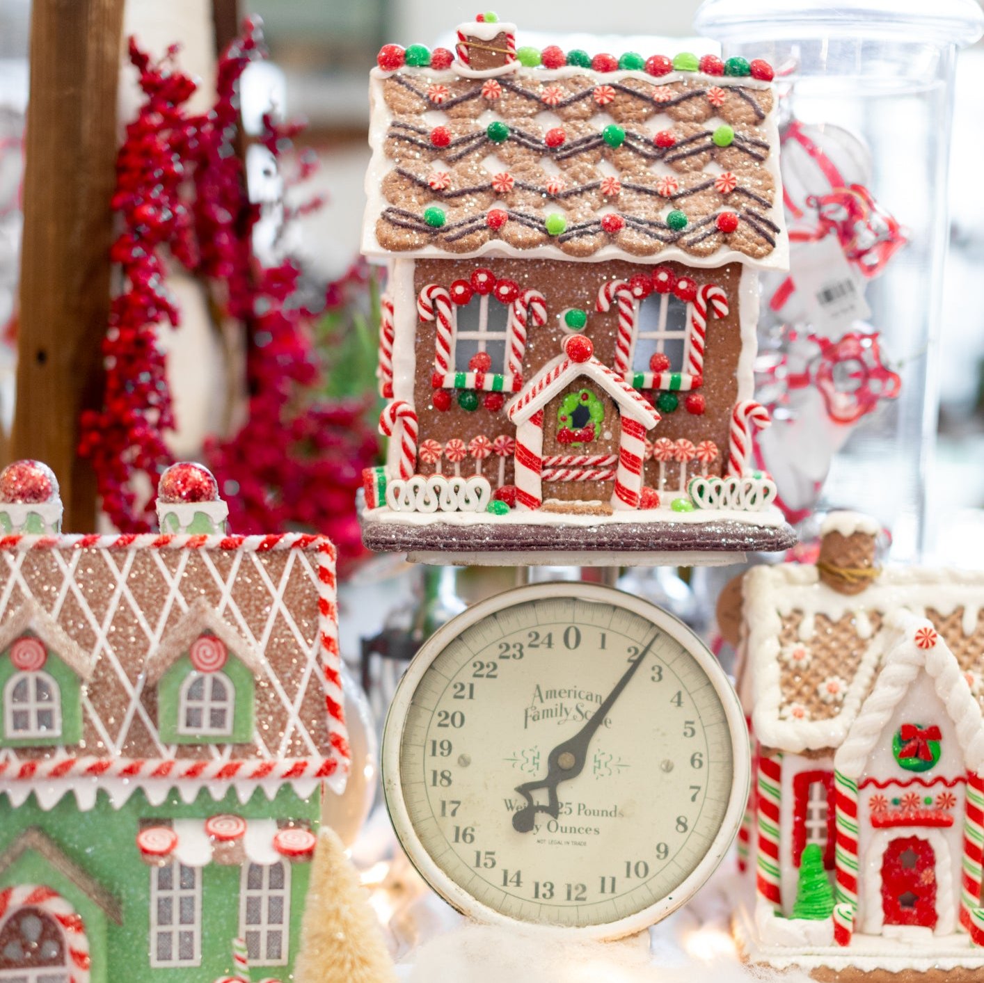 LED Lighted Resin Holiday Sweets House