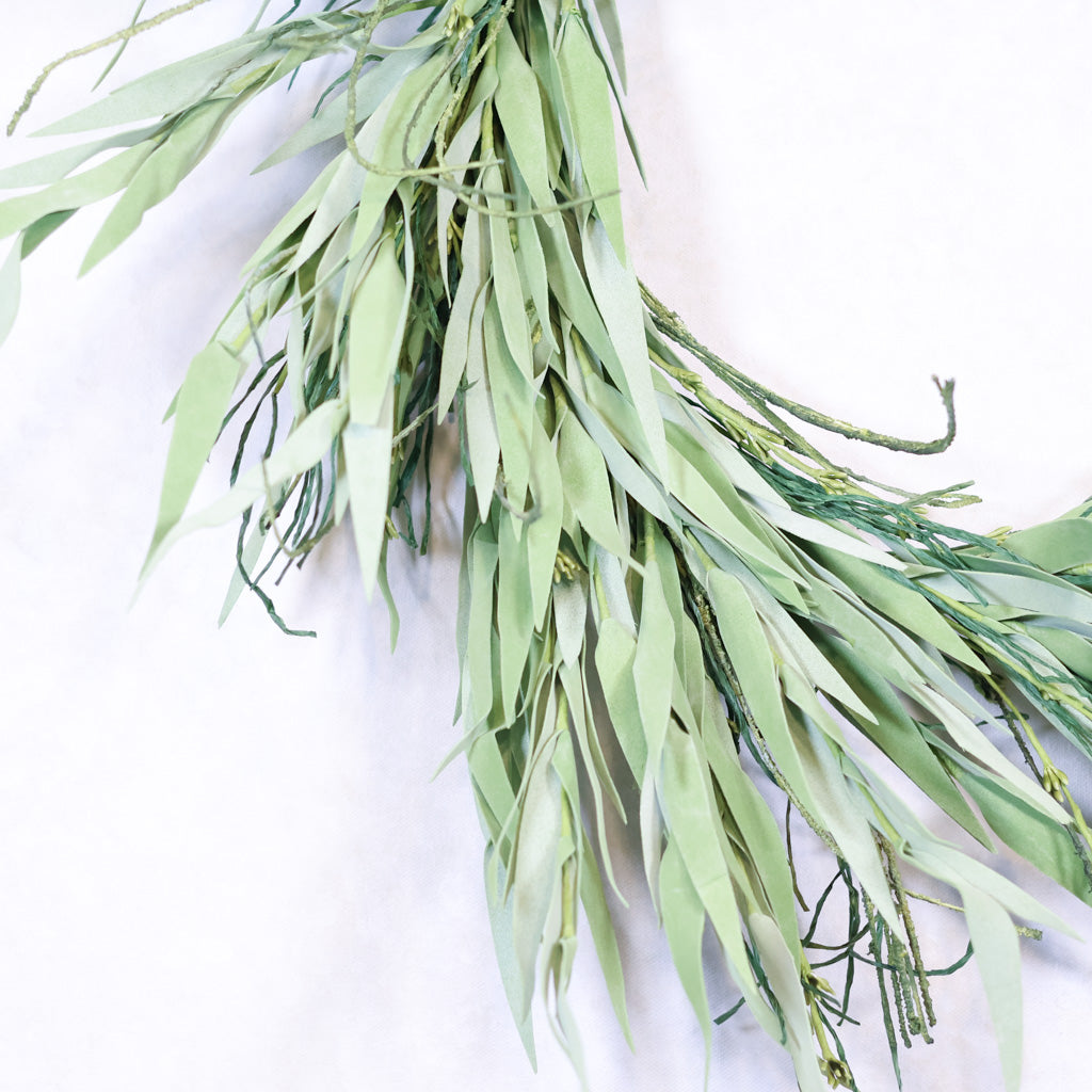 Willow Leaf Grass Twig Wreath