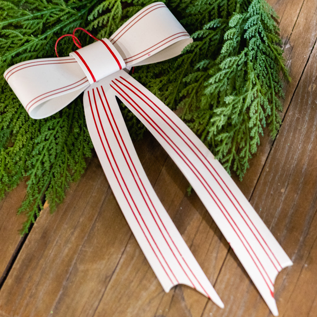 Red White Candace Ornament