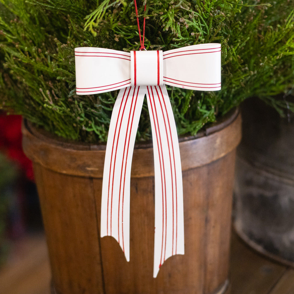 Red White Candace Ornament