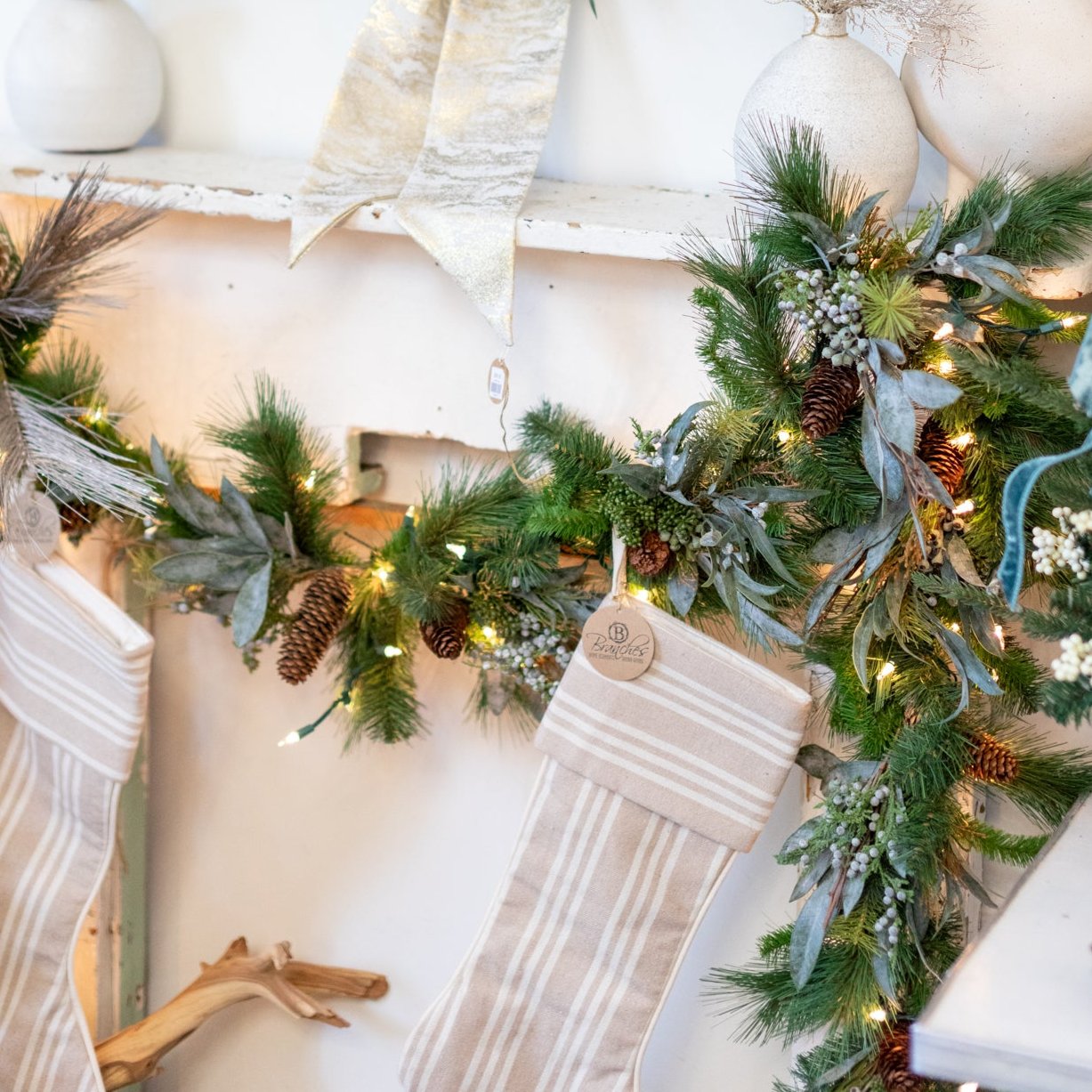 6 ft. Seeded Eucalyptus and Pine Garland