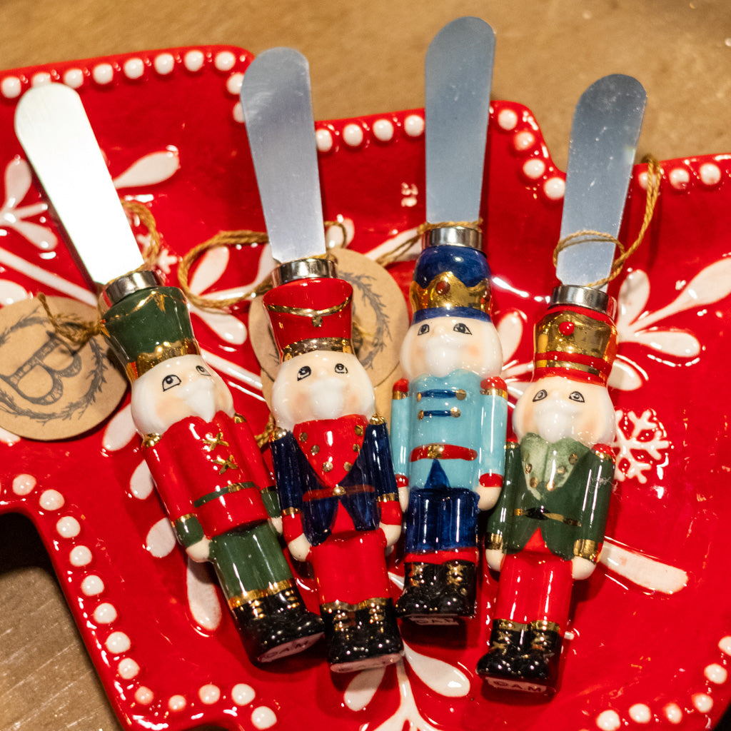 Ceramic Metal Dark Blue Jacket Nutcracker Spreader