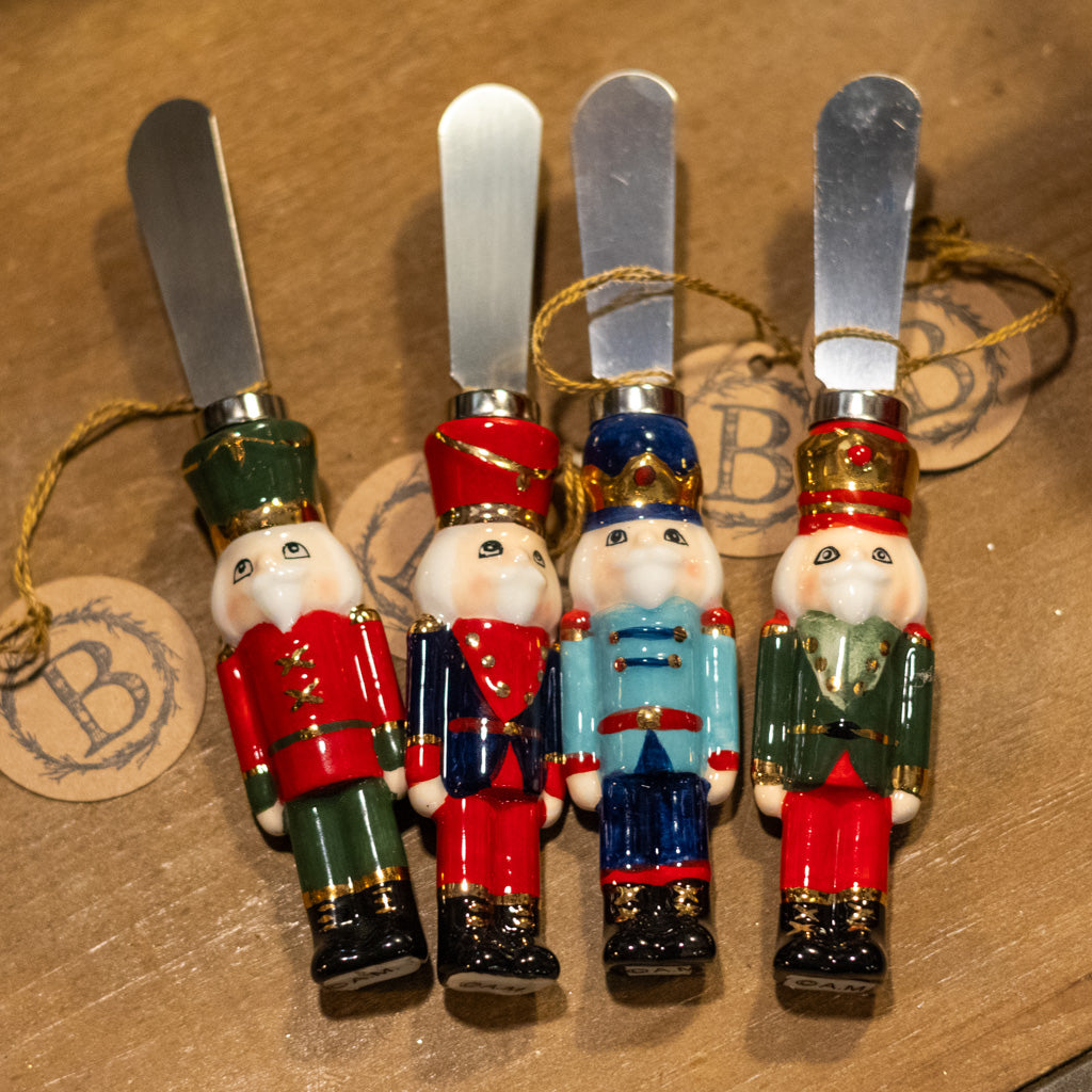 Ceramic Metal Dark Blue Jacket Nutcracker Spreader