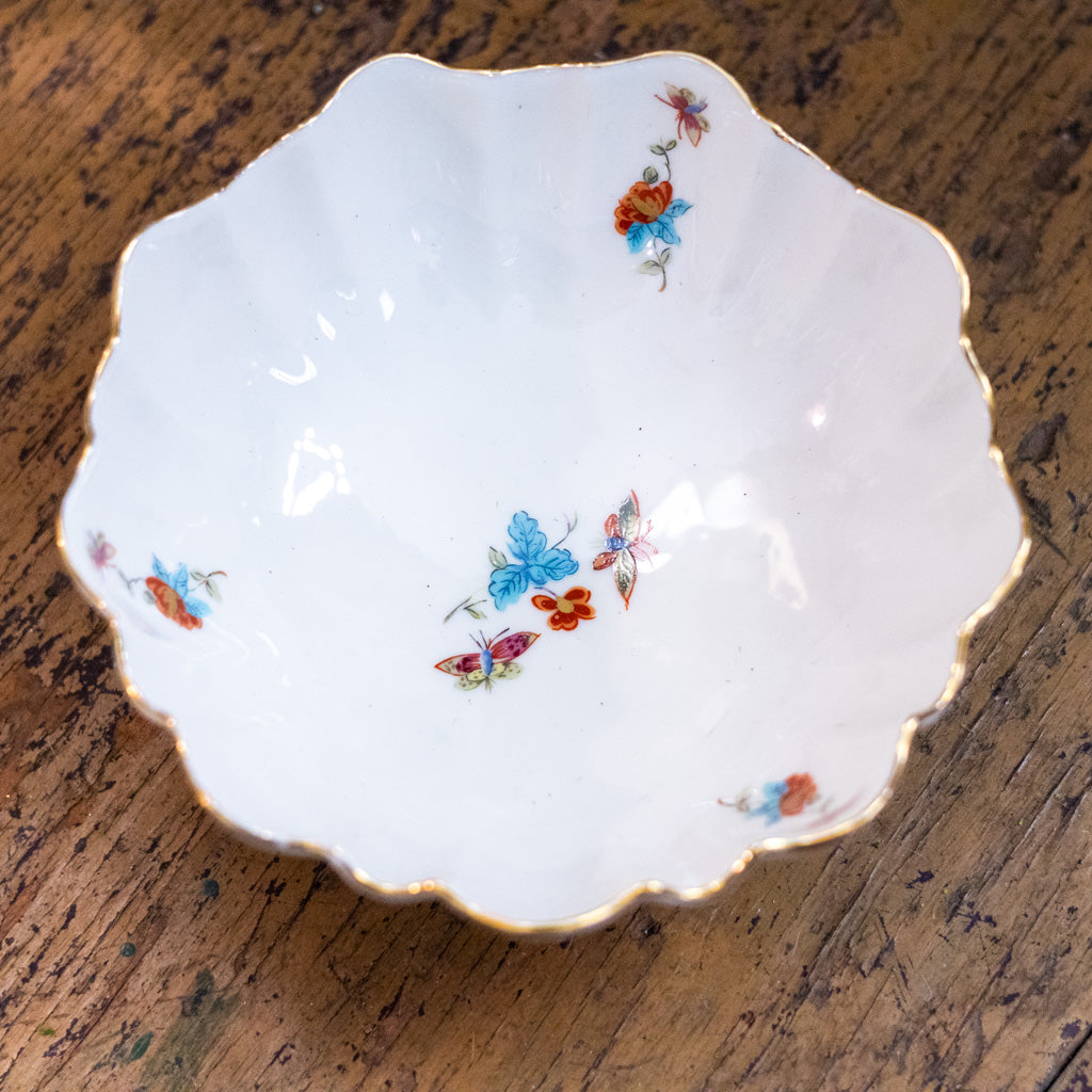 Lenox Small Gold Rim Floral Bowl