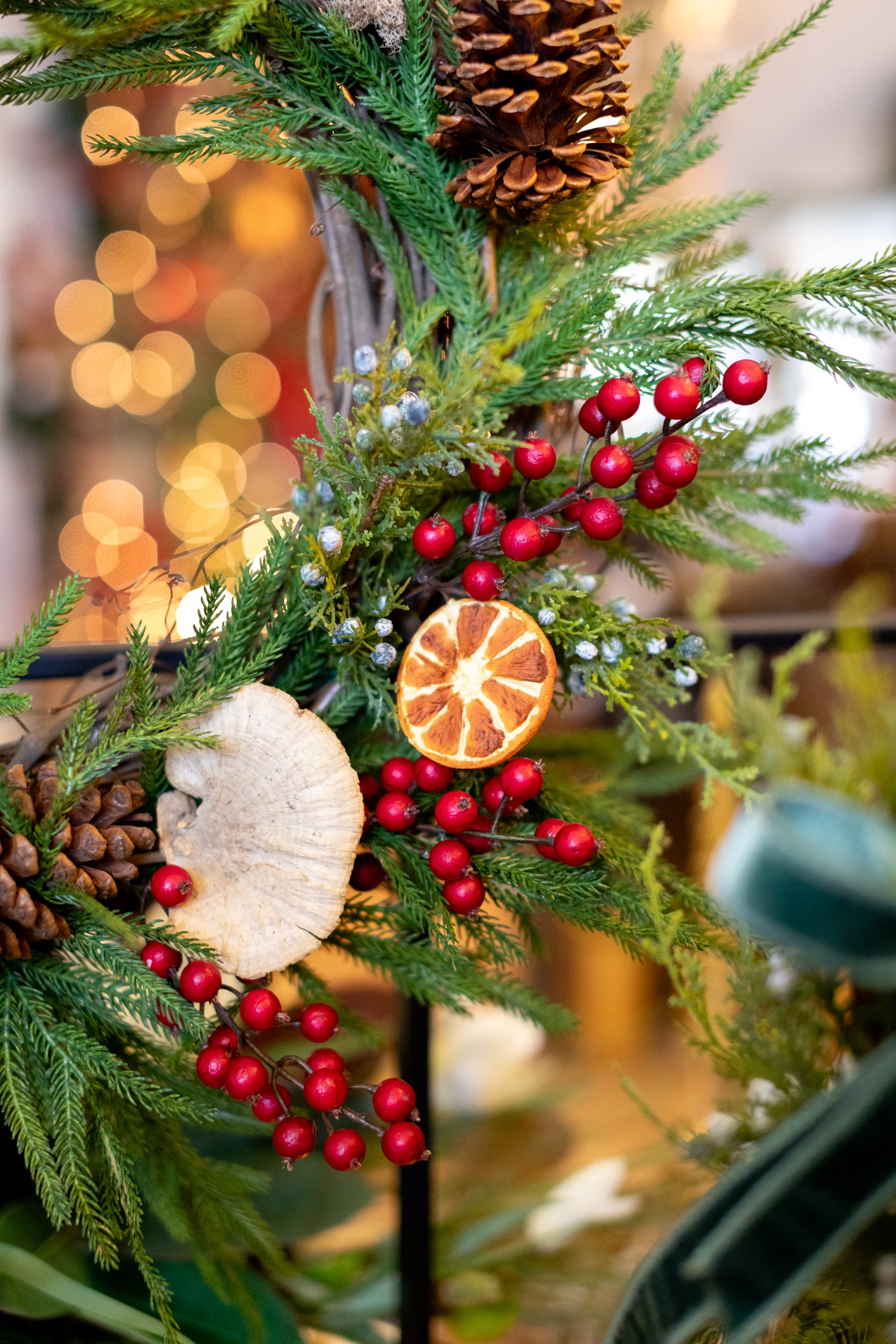 Winter Berry & Orange Wreath