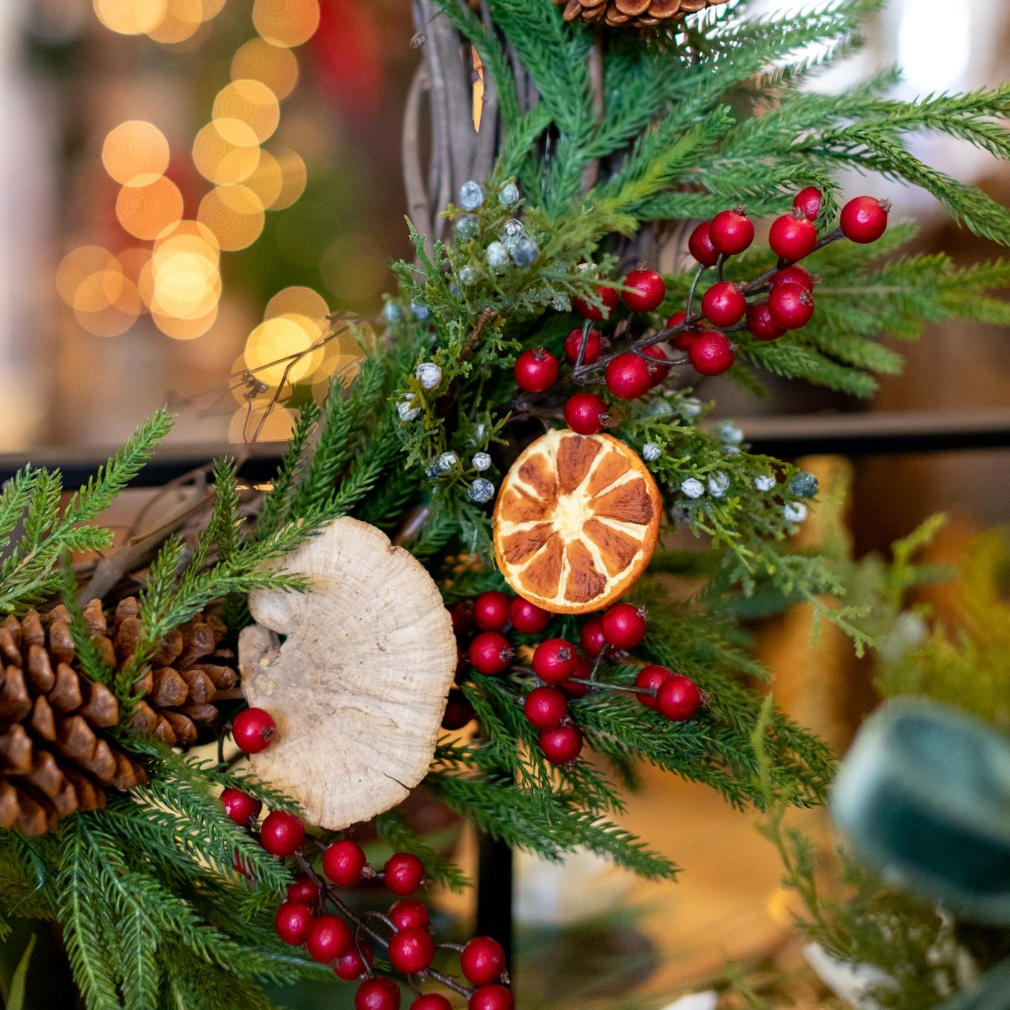 Winter Berry & Orange Wreath