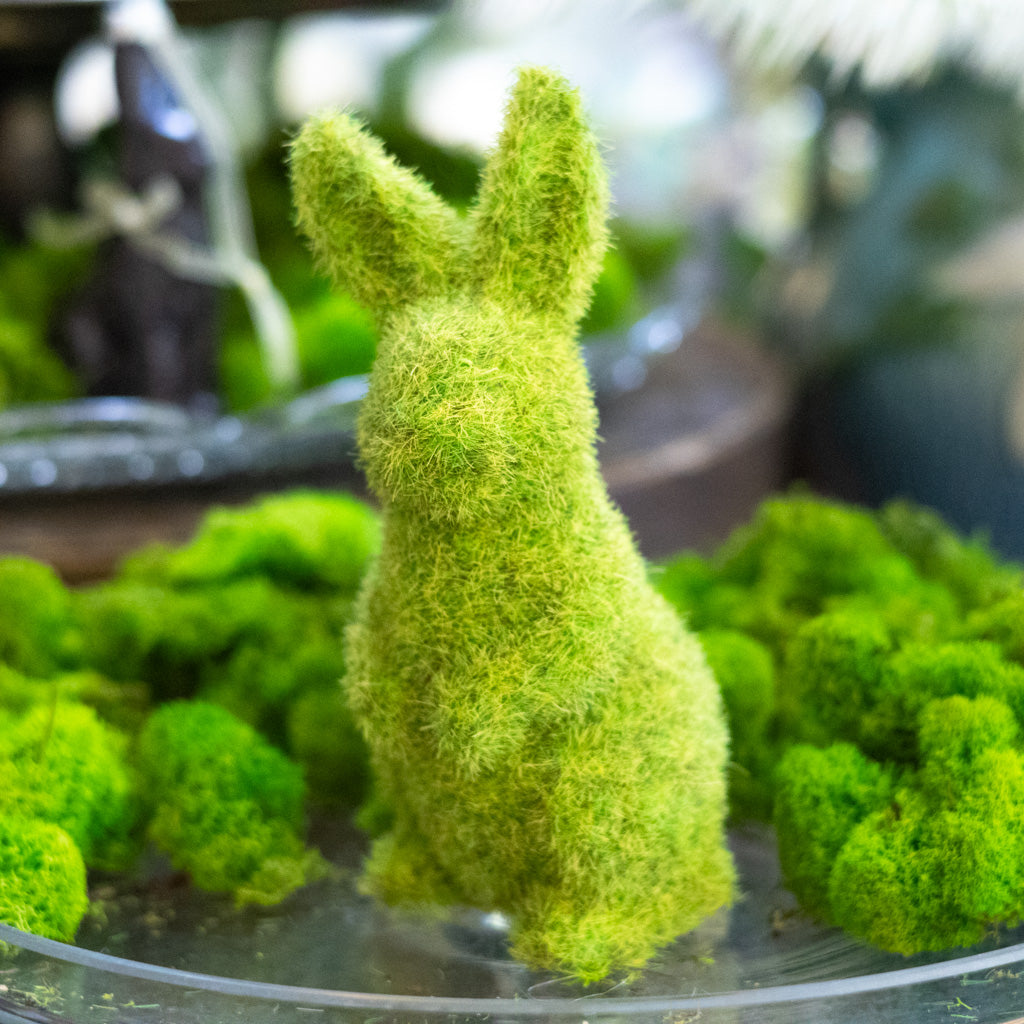 Mossy Green Standing Bunny