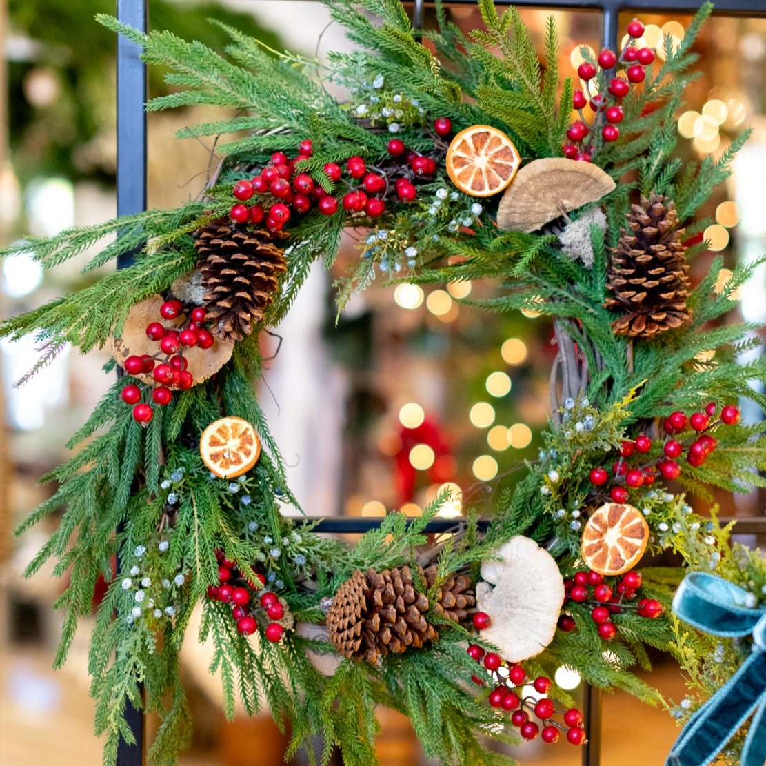 Winter Berry & Orange Wreath