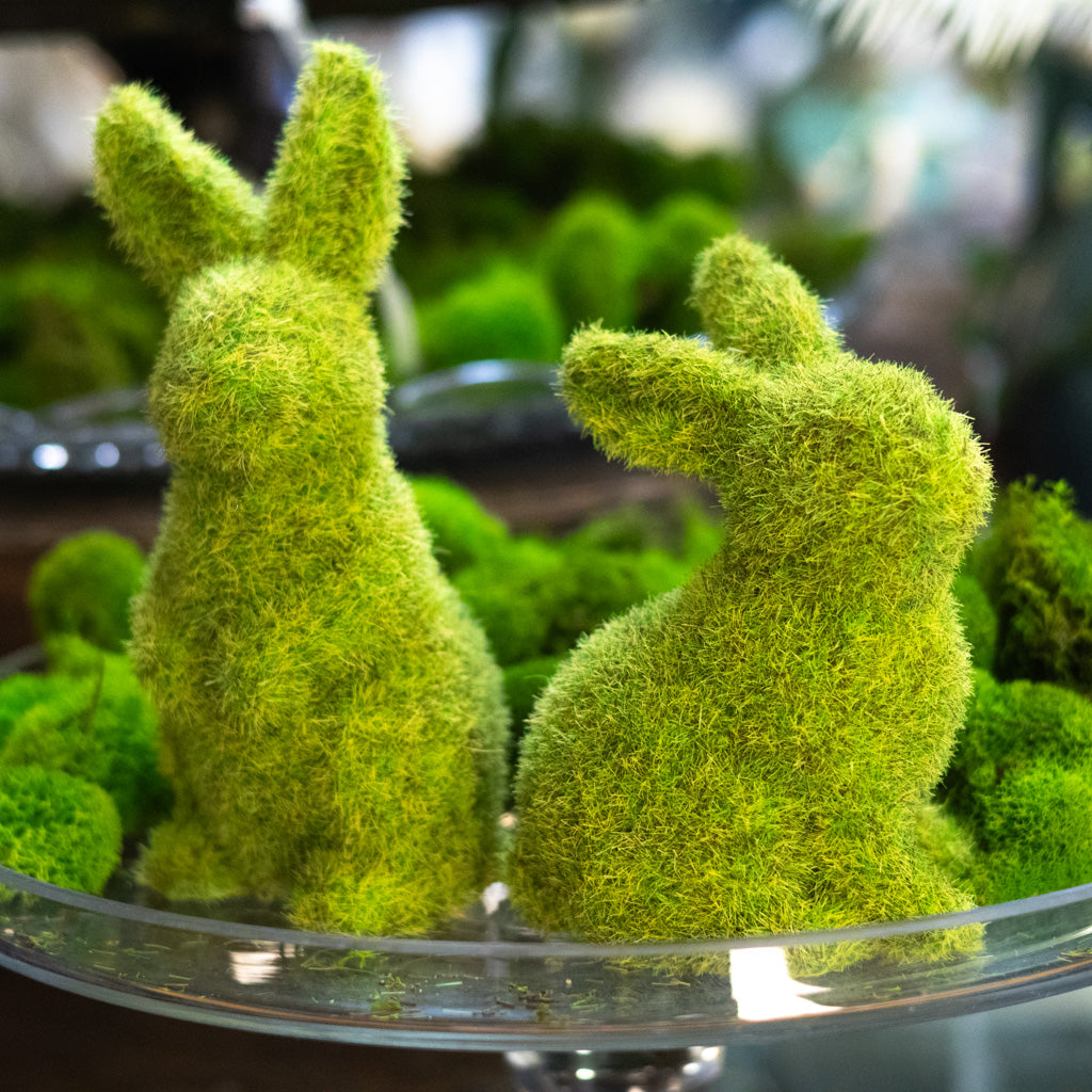 Mossy Green Standing Bunny