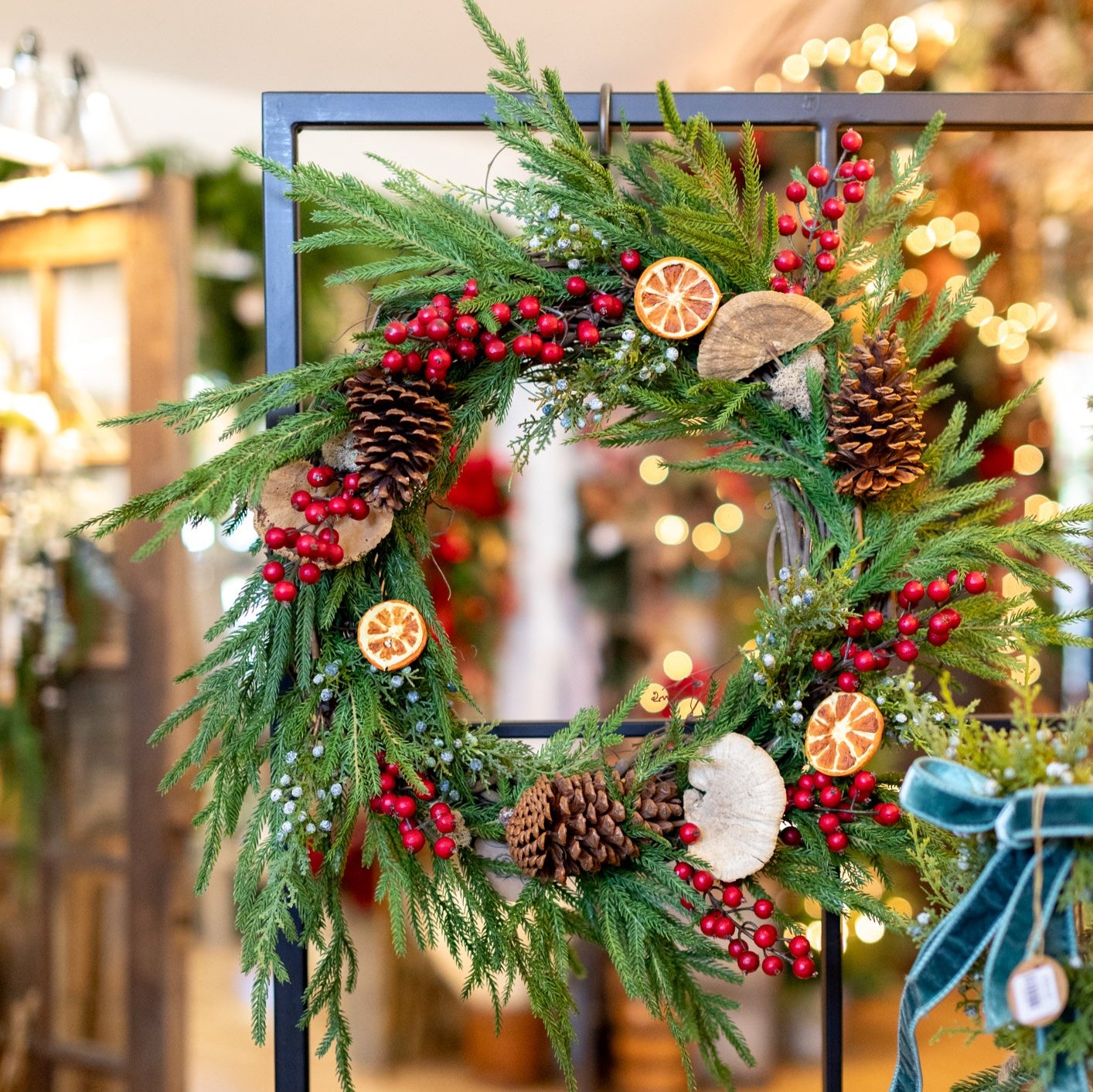 Winter Berry & Orange Wreath