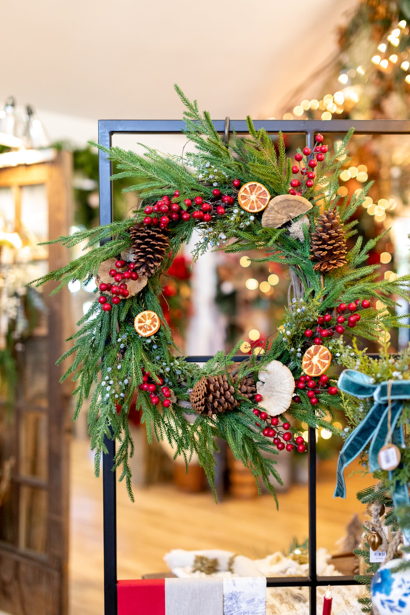 Winter Berry & Orange Wreath