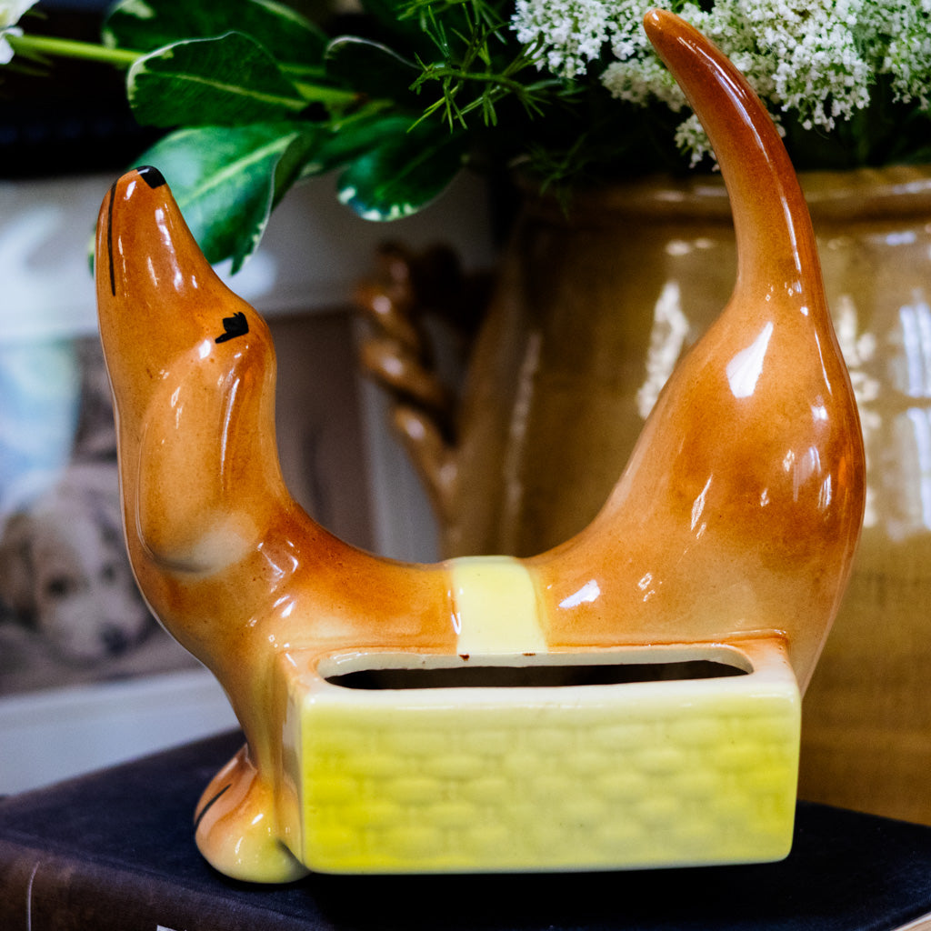 Vintage Dachshund "Rover" Caddie