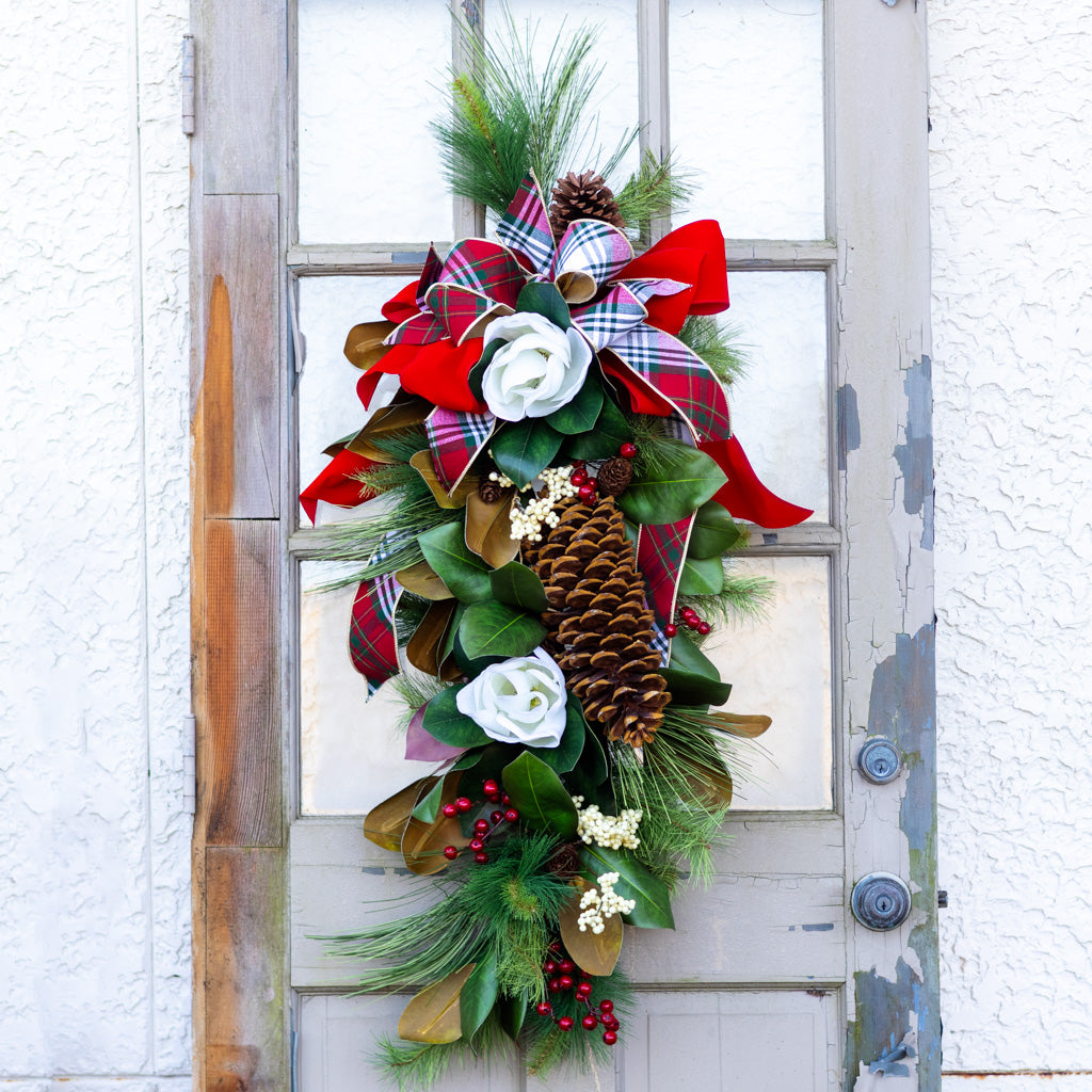 Sea Pines Holiday Down Drop with Bow