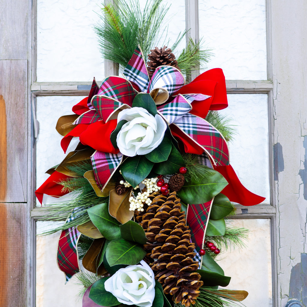 Sea Pines Holiday Down Drop with Bow