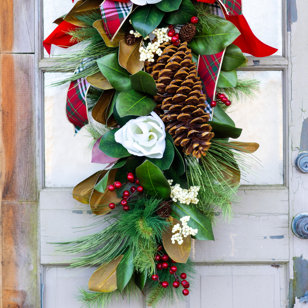 Sea Pines Holiday Down Drop with Bow