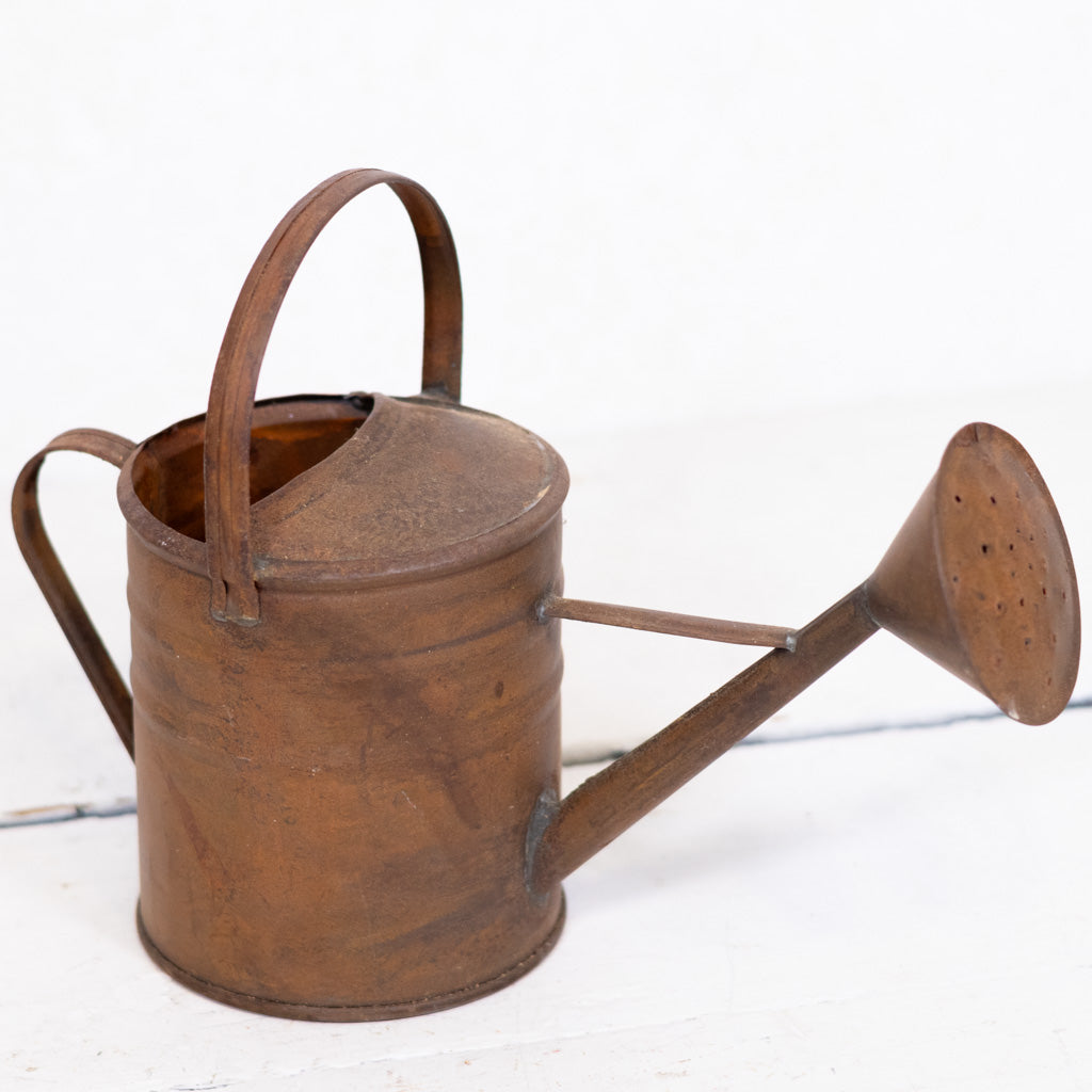 Copper Patina Metal Watering Can Small