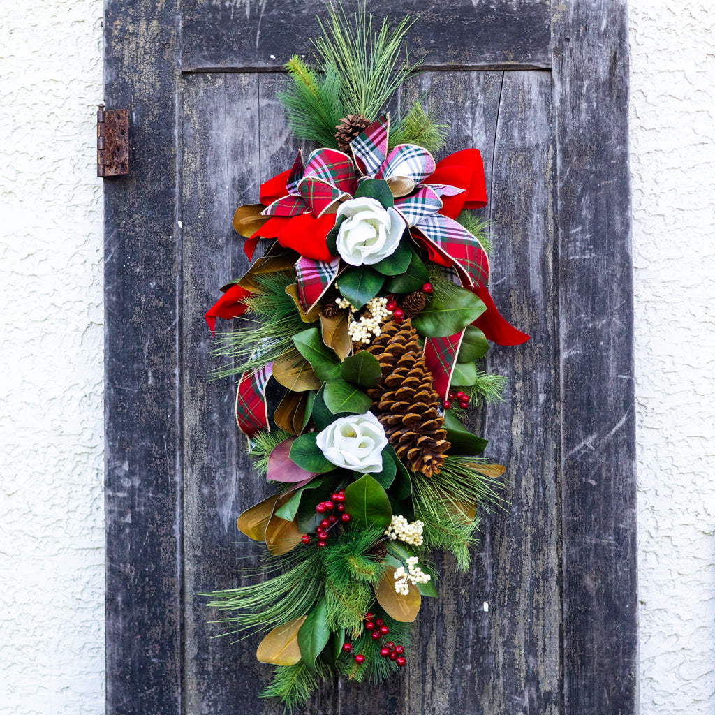 Sea Pines Holiday Down Drop with Bow