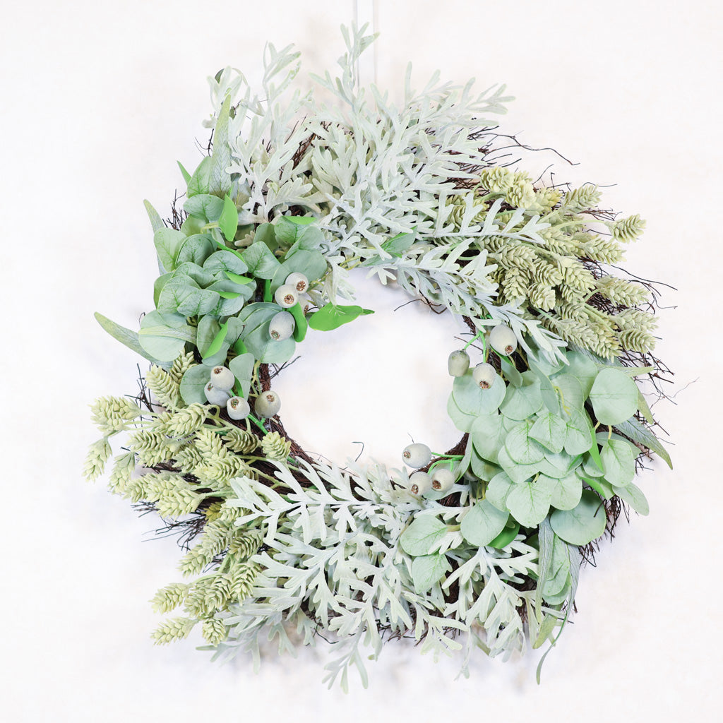 Eucalyptus, Hops and Berry Wreath