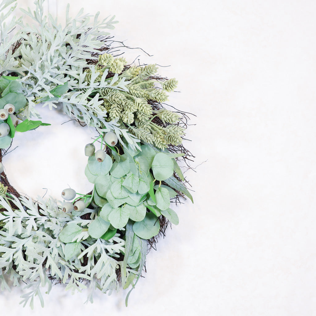 Eucalyptus, Hops and Berry Wreath