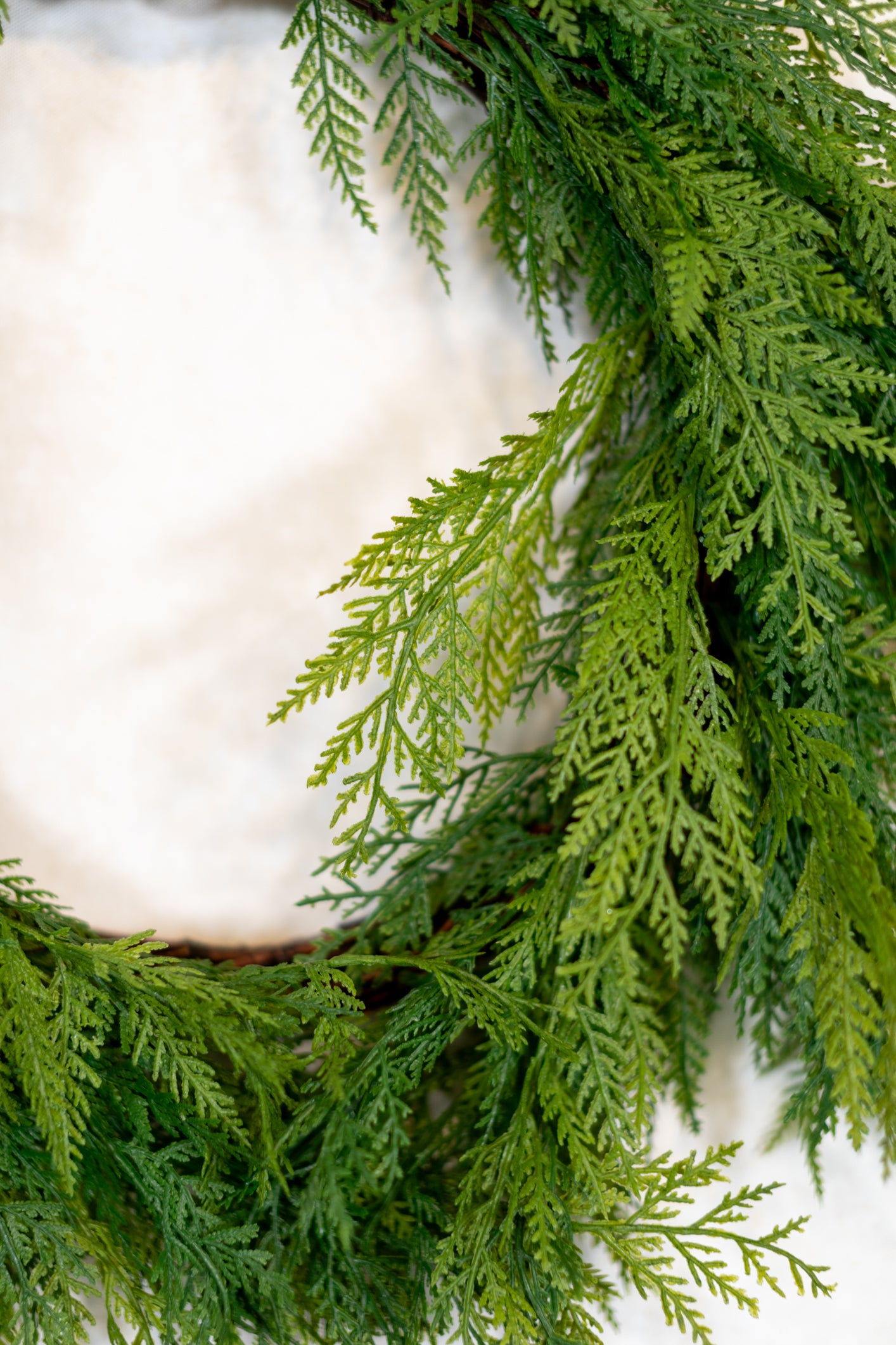 Cedar Crescent Wreath Real Touch