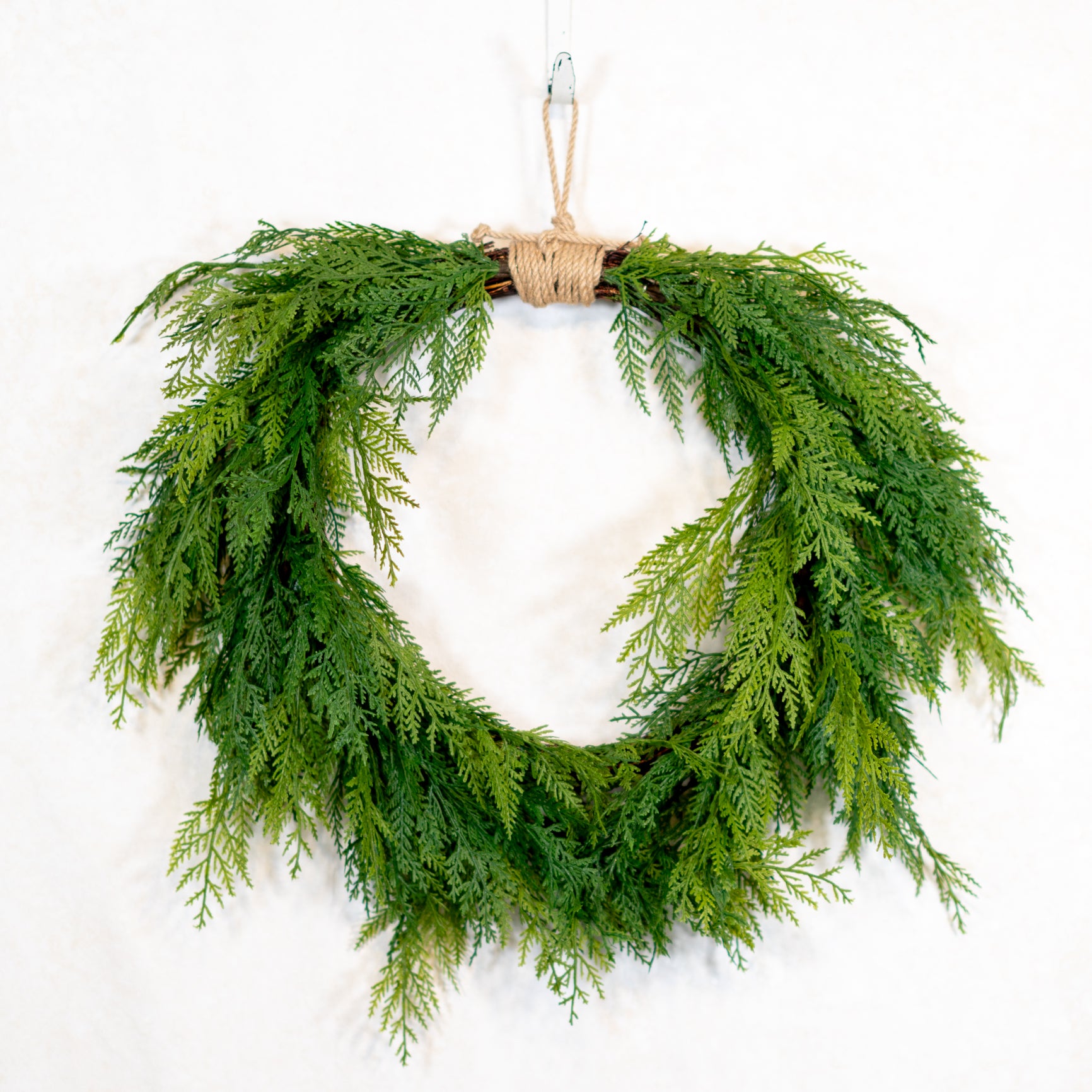 Cedar Crescent Wreath Real Touch