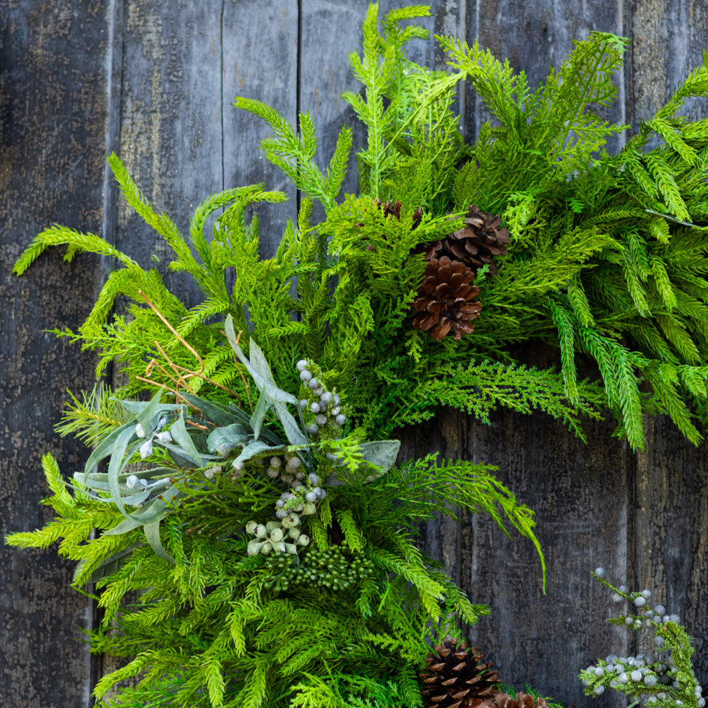 Faux Real Evergreen Wreath