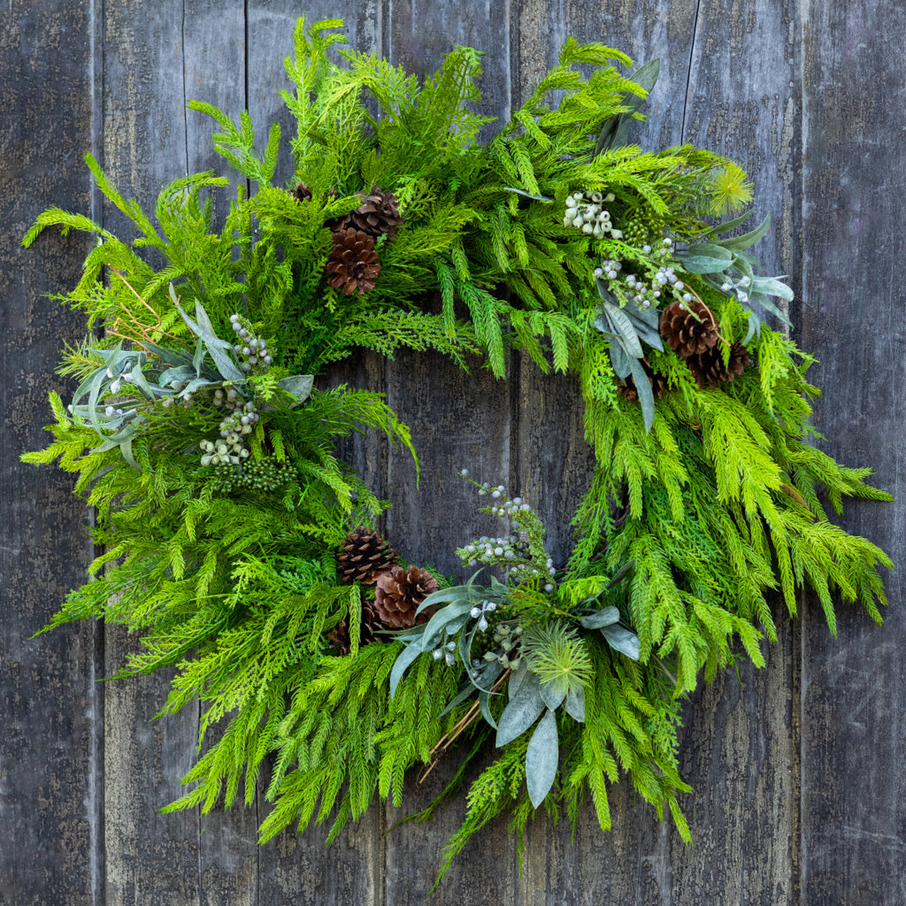 Faux Real Evergreen Wreath