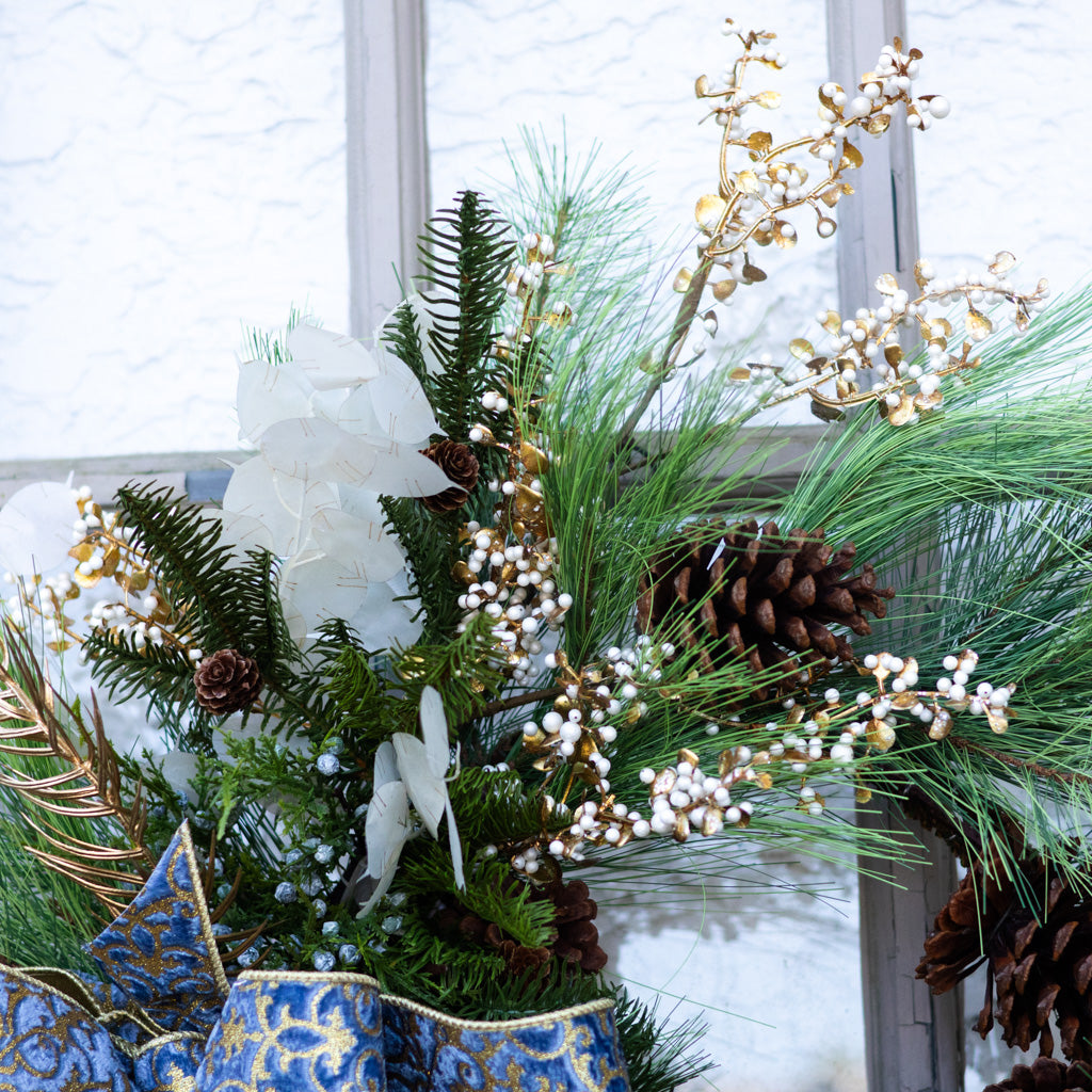 Blue Sandcastle Wreath