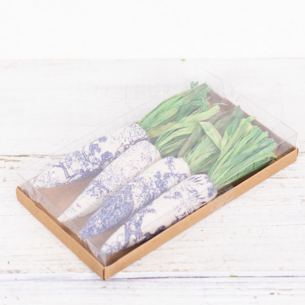 Chinoiserie Easter Carrot Box of Four