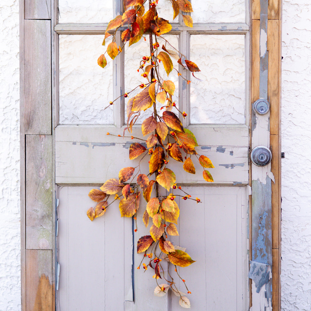 5 ft. Fall Leaf and Mini Berry Garland