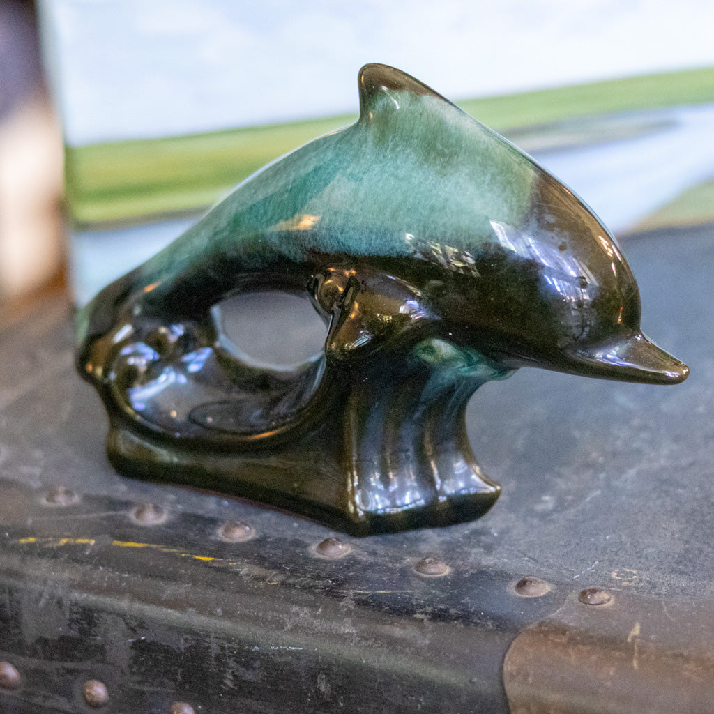 Blue Mountain Pottery イルカ陶器置物 Blue Mountain Pottery Dolphin