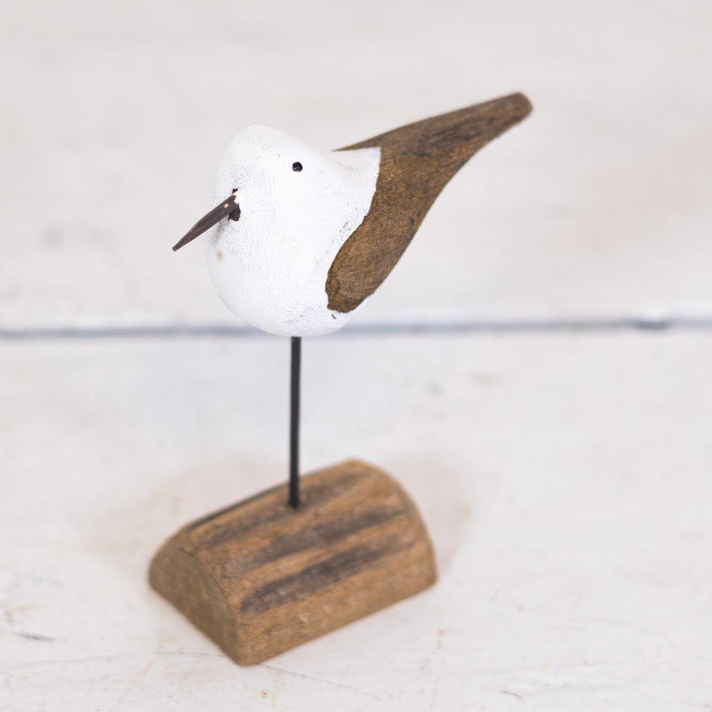 Seagull on Driftwood Medium