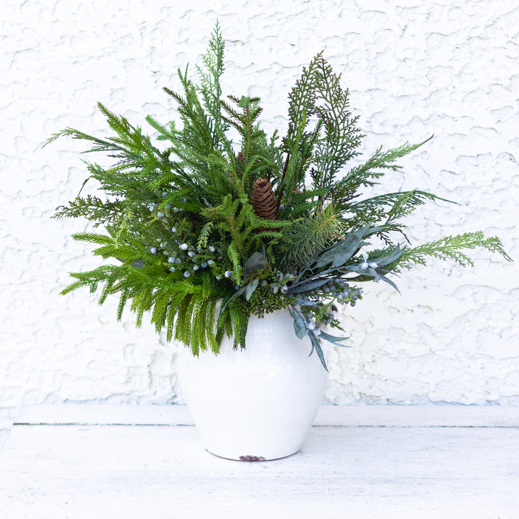 Grand Faux Real Evergreen Bouquet
