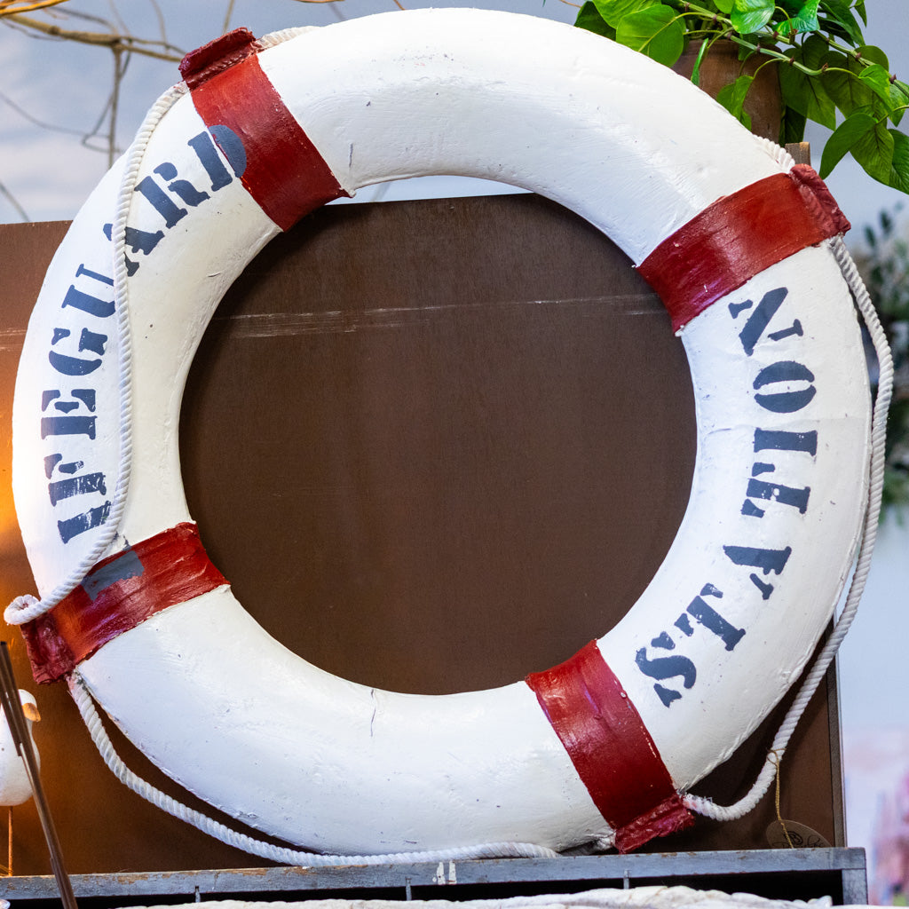 Life Preserver, Life Guard Station White/Red