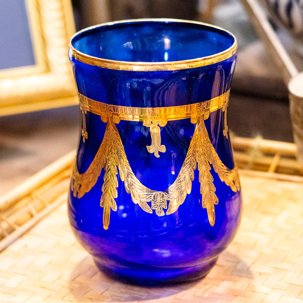 Cobalt Blue Glass "Arte" Italica Medici