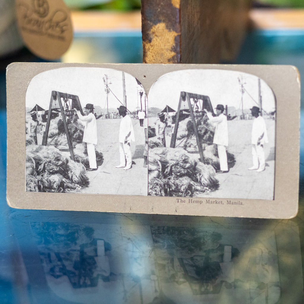 Griffith & Griffith Stereoview The Hemp Market