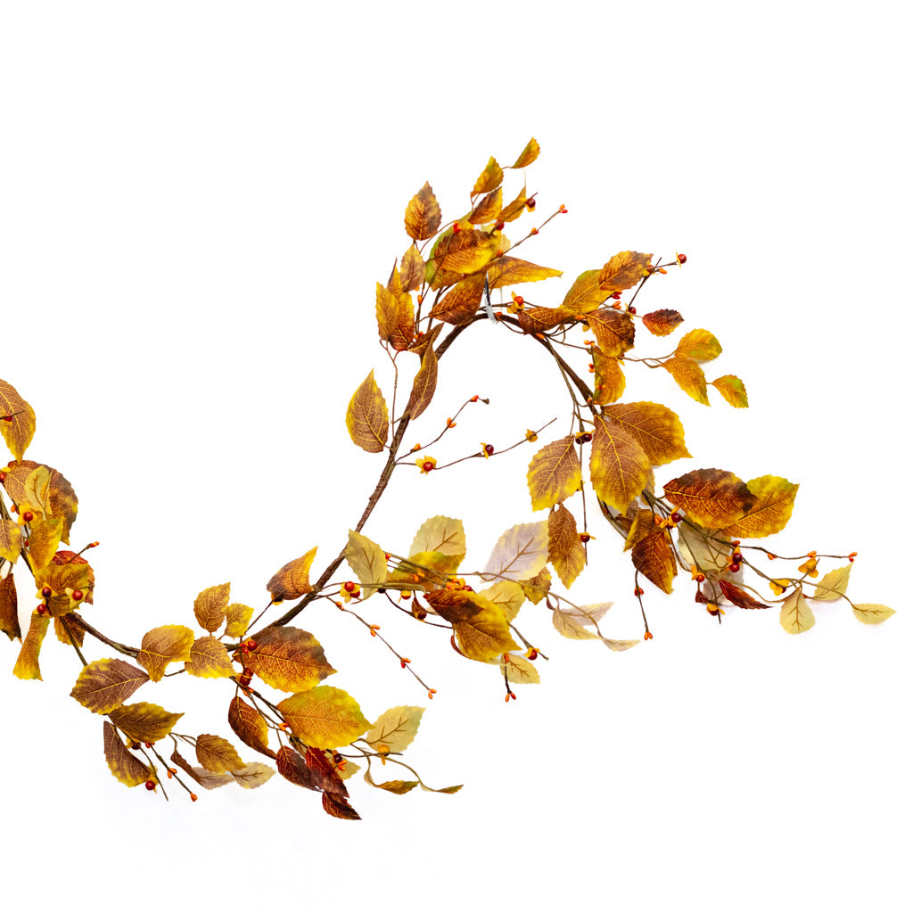 5 ft. Fall Leaf and Mini Berry Garland