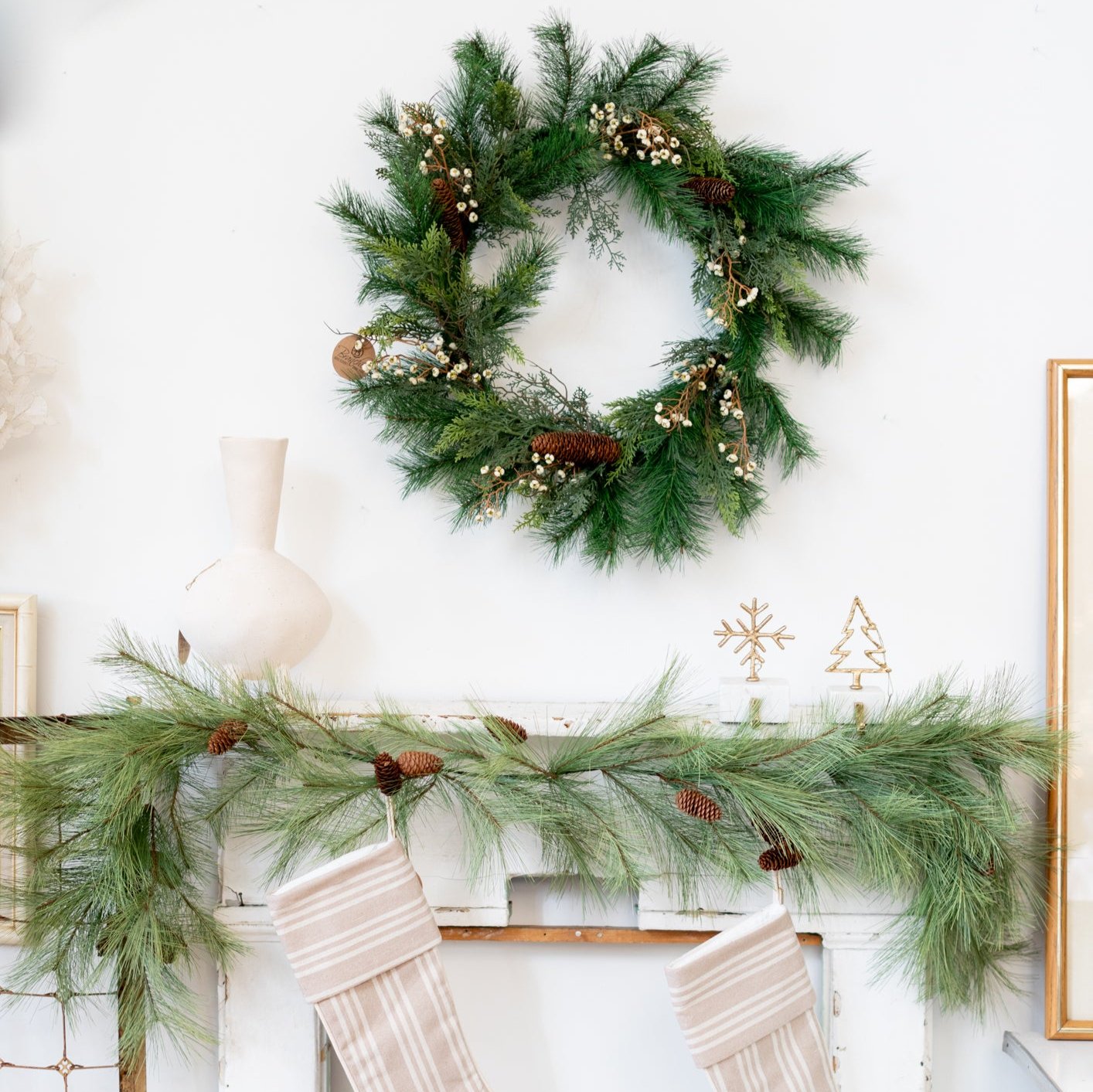 Pine with Tallow Berry Wreath