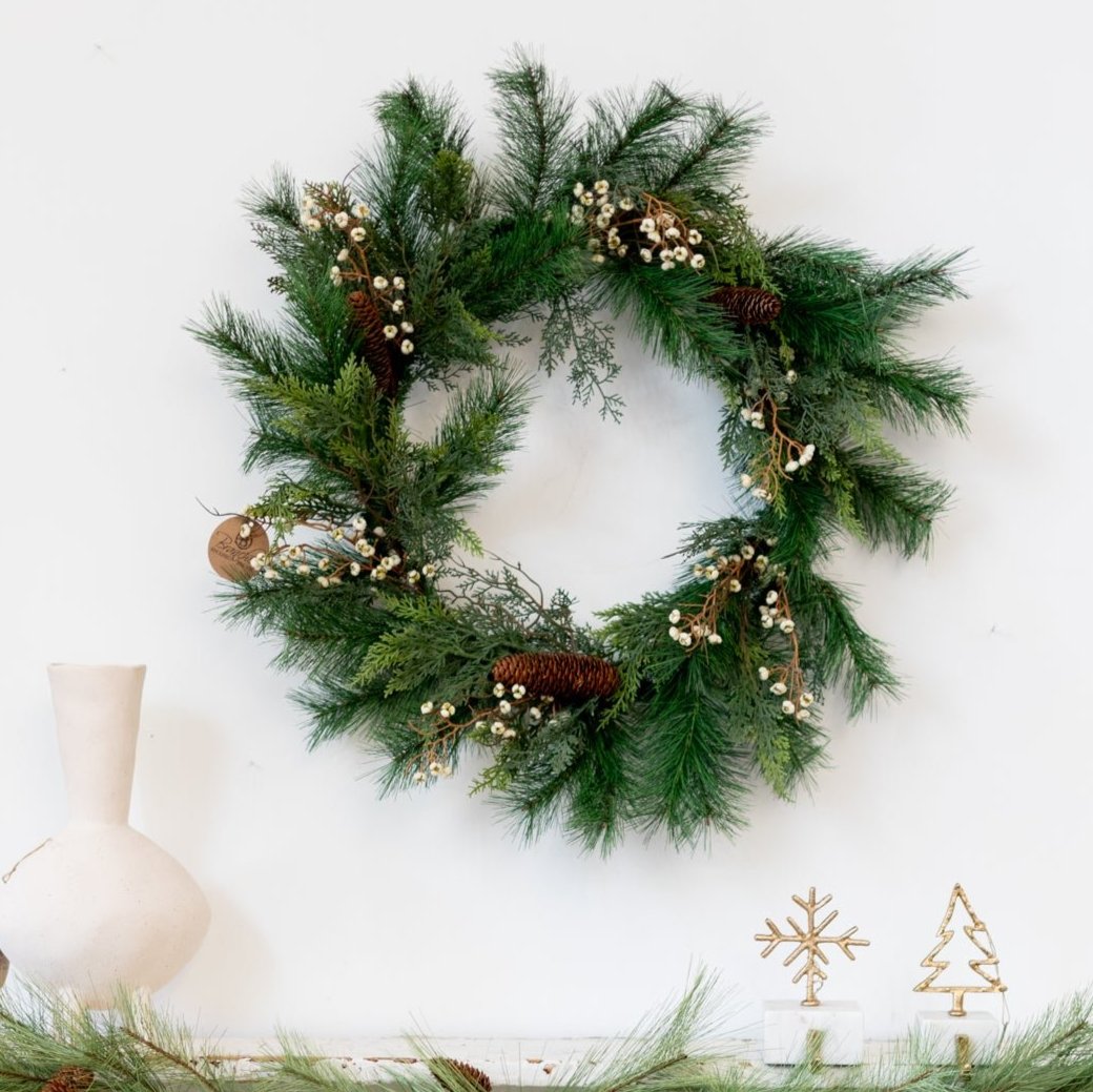 Pine with Tallow Berry Wreath