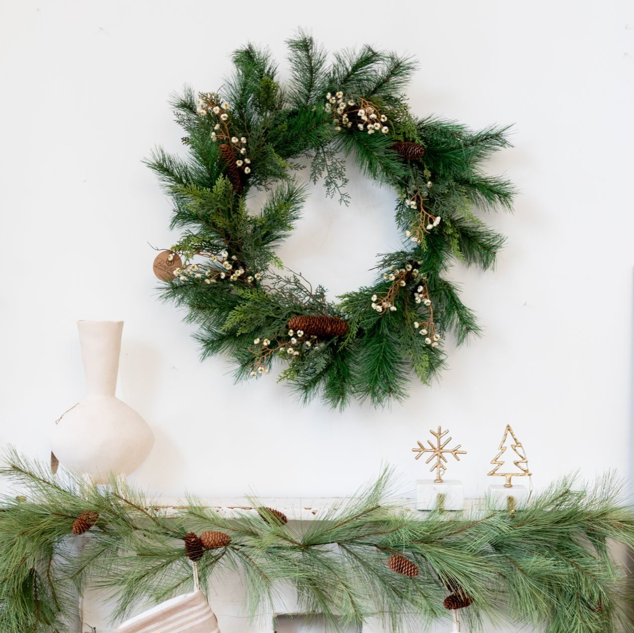 Pine with Tallow Berry Wreath