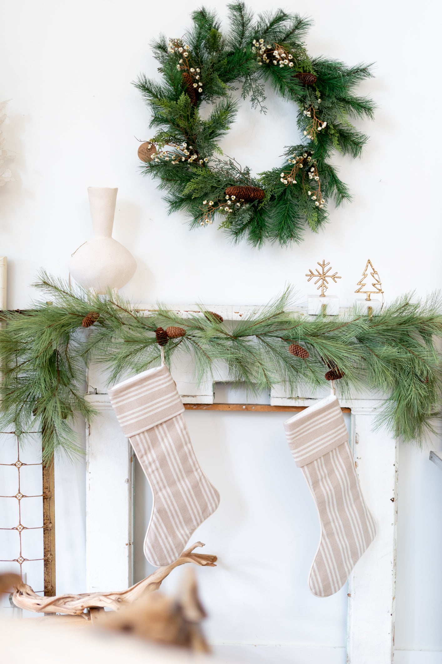 Pine with Tallow Berry Wreath