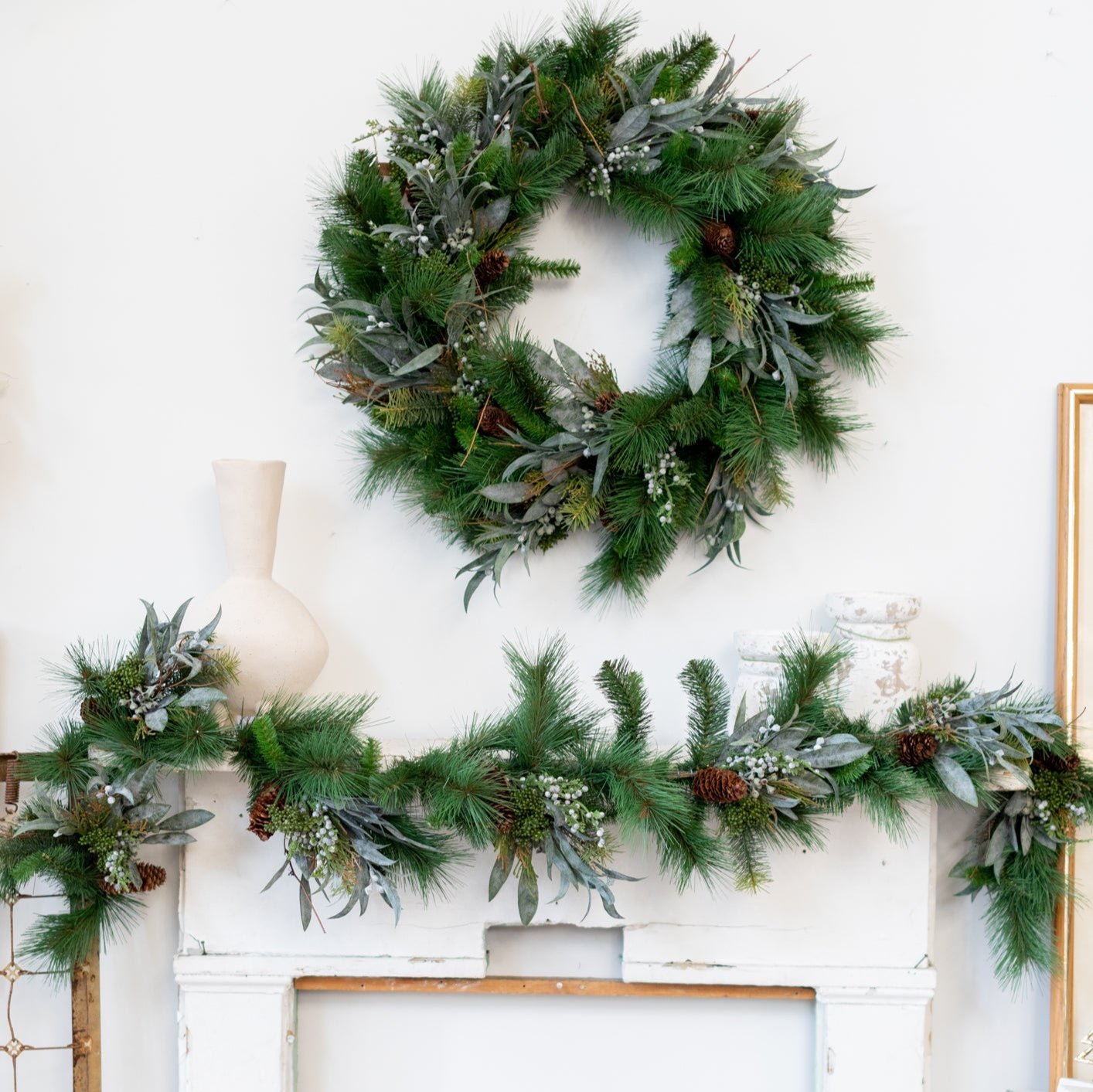 6 ft. Seeded Eucalyptus and Pine Garland